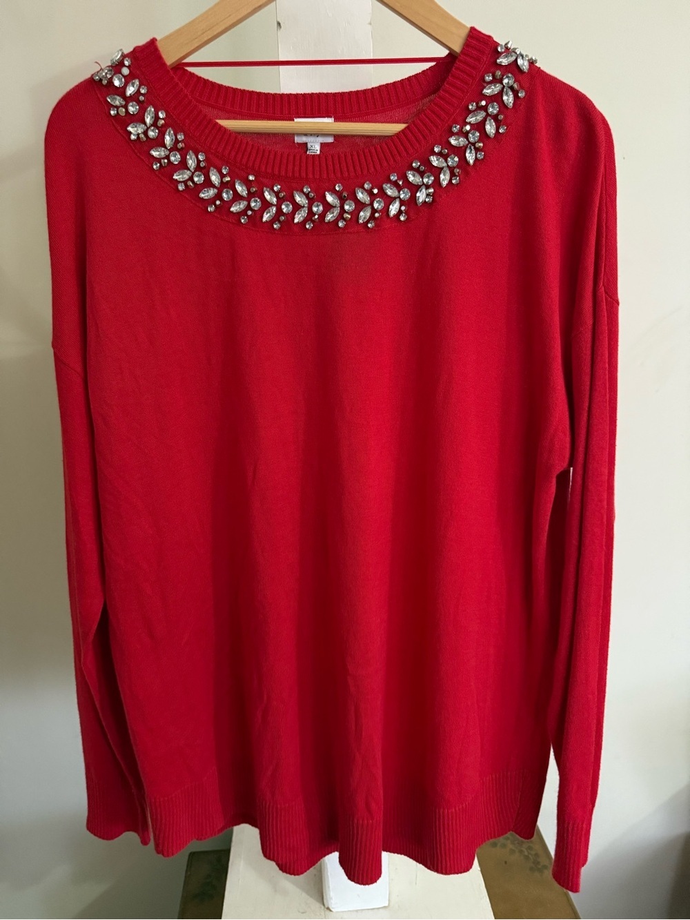 NWT Crown & Ivy Embellished Sweater